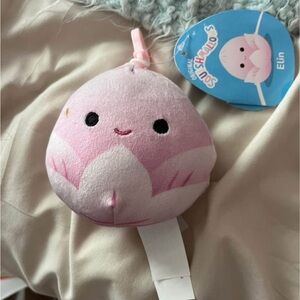 Squishmallows Pink Lotus Flower Keychain